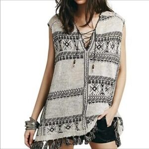 Free People festival blanket tunic size S